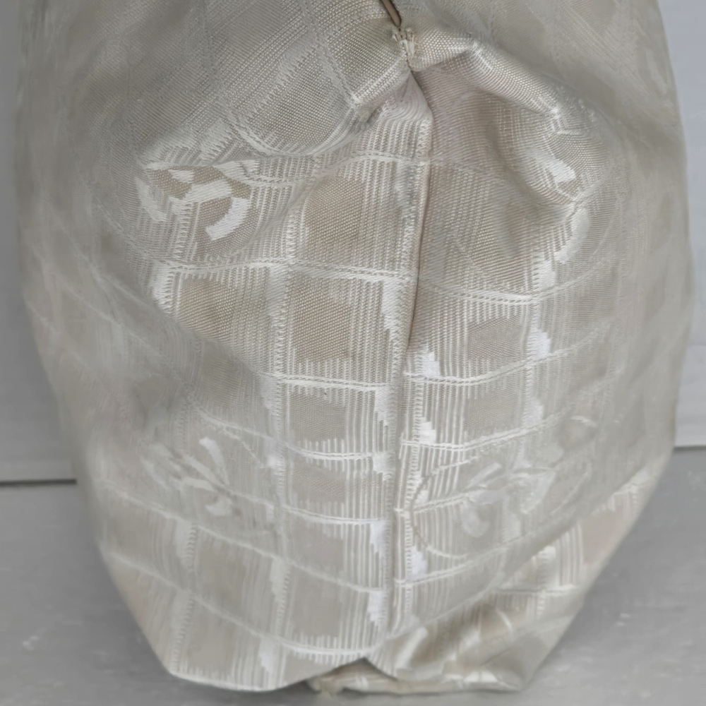 Authentic Chanel Travel Line Beige Jaquard CC Logo Large Totebag - Picture 9 of 16